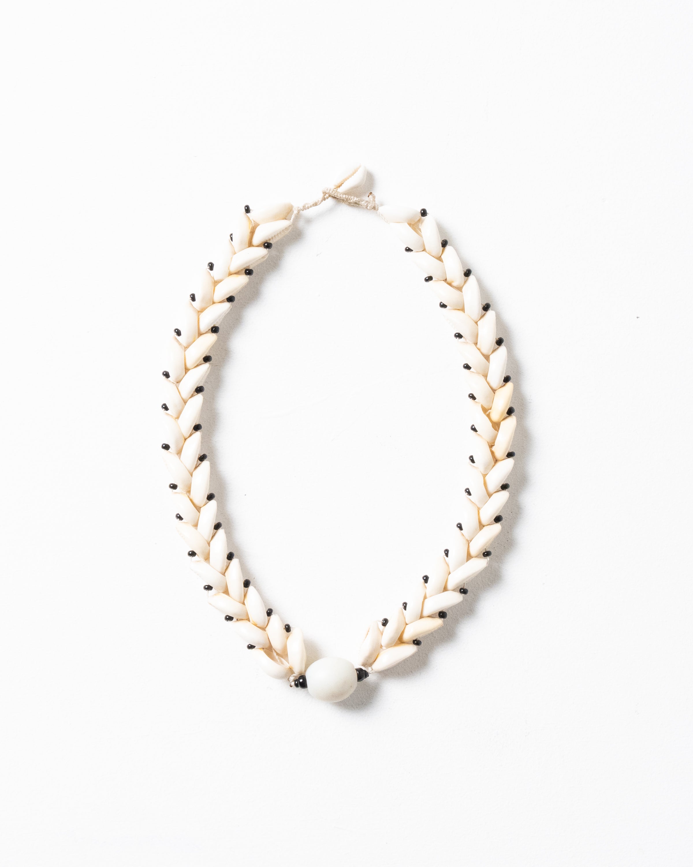 Antique Necklace Featuring Traditional African Cowrie Shells