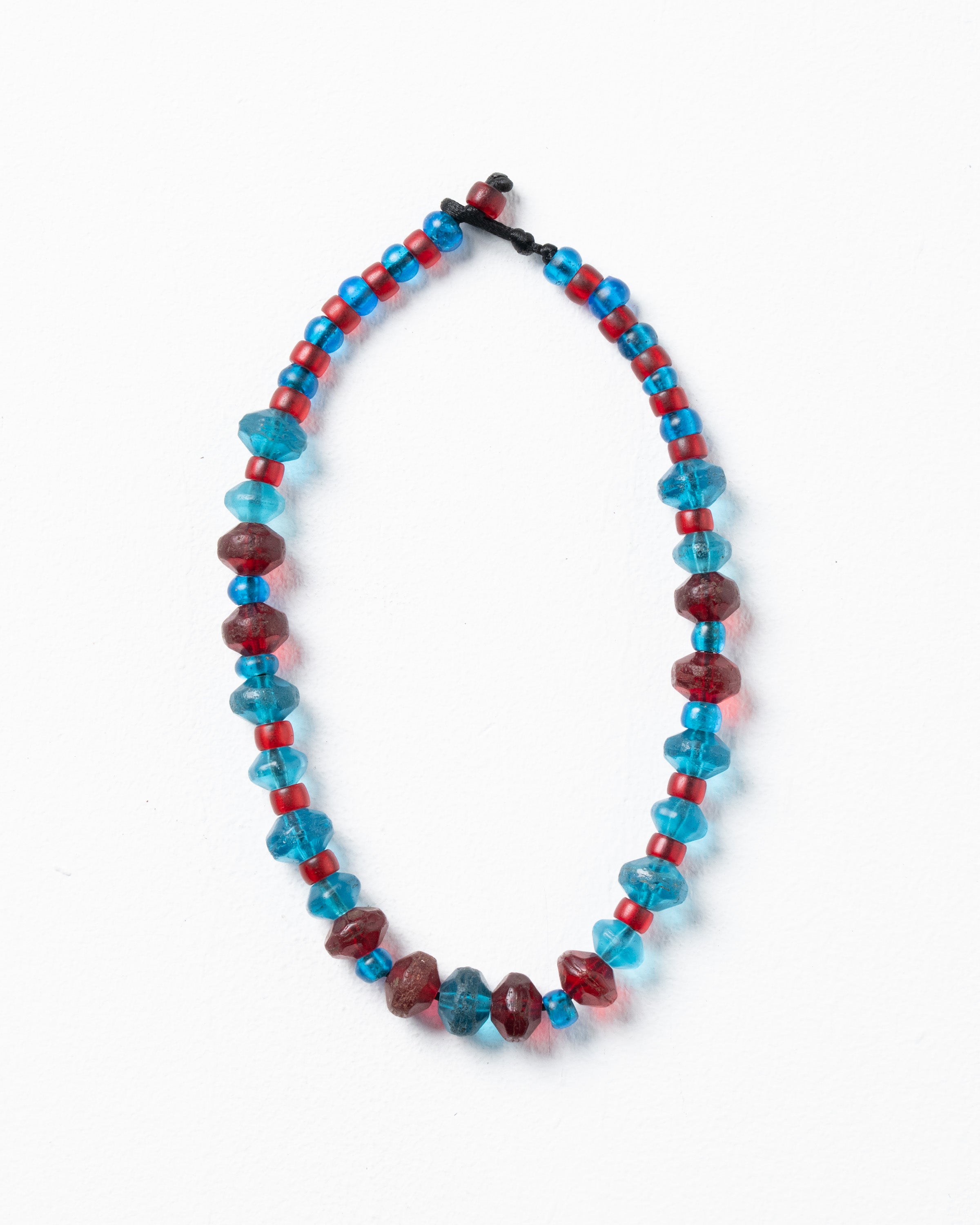 Combination Necklace Featuring Antique Bohemian Uranium Beads & Trade Beads