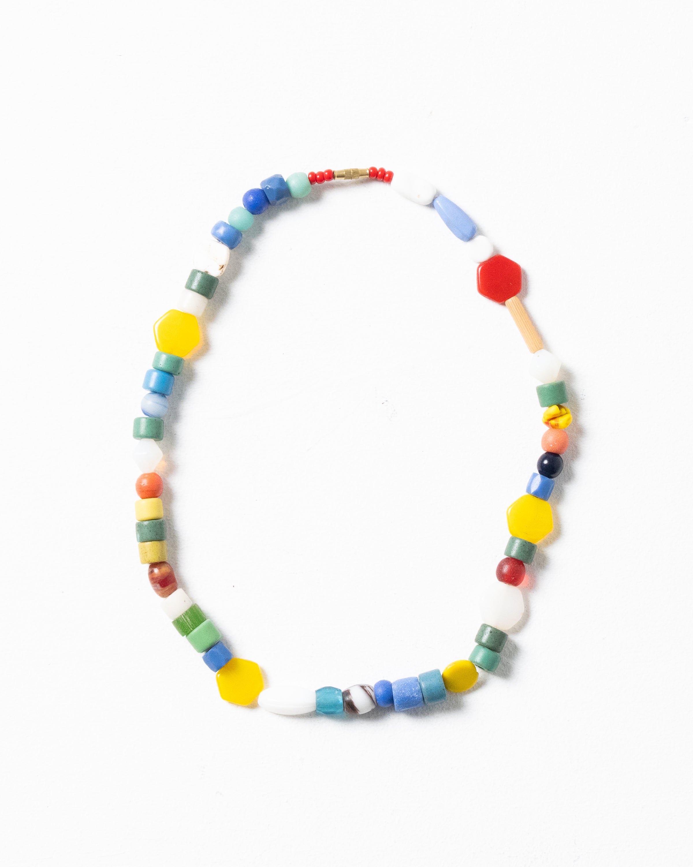 African Antique Bead Mixed Necklace