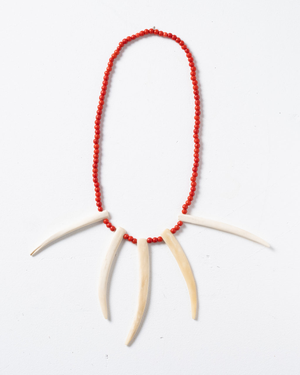 Ivory and Antique Bead Necklace