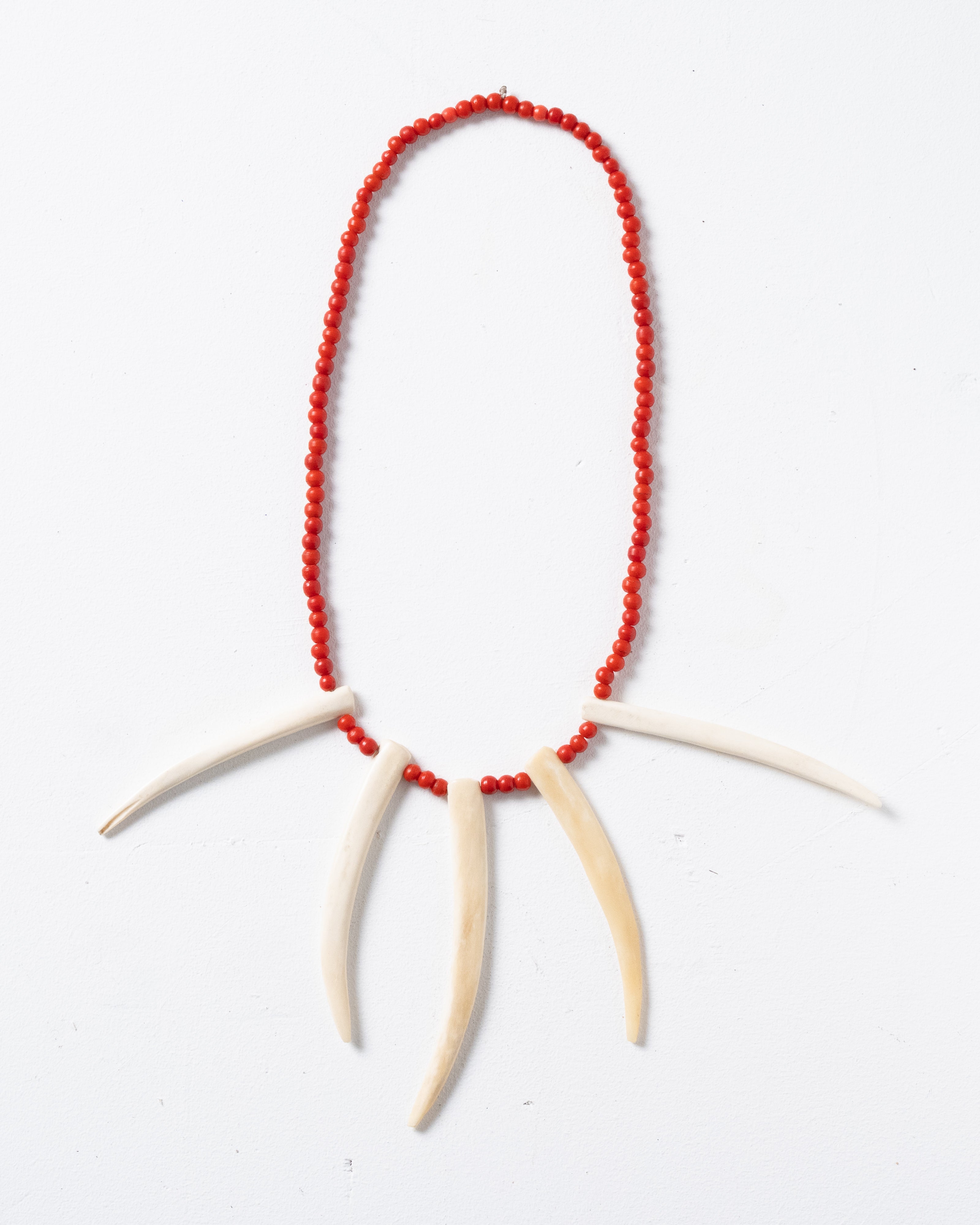 Ivory and Antique Bead Necklace