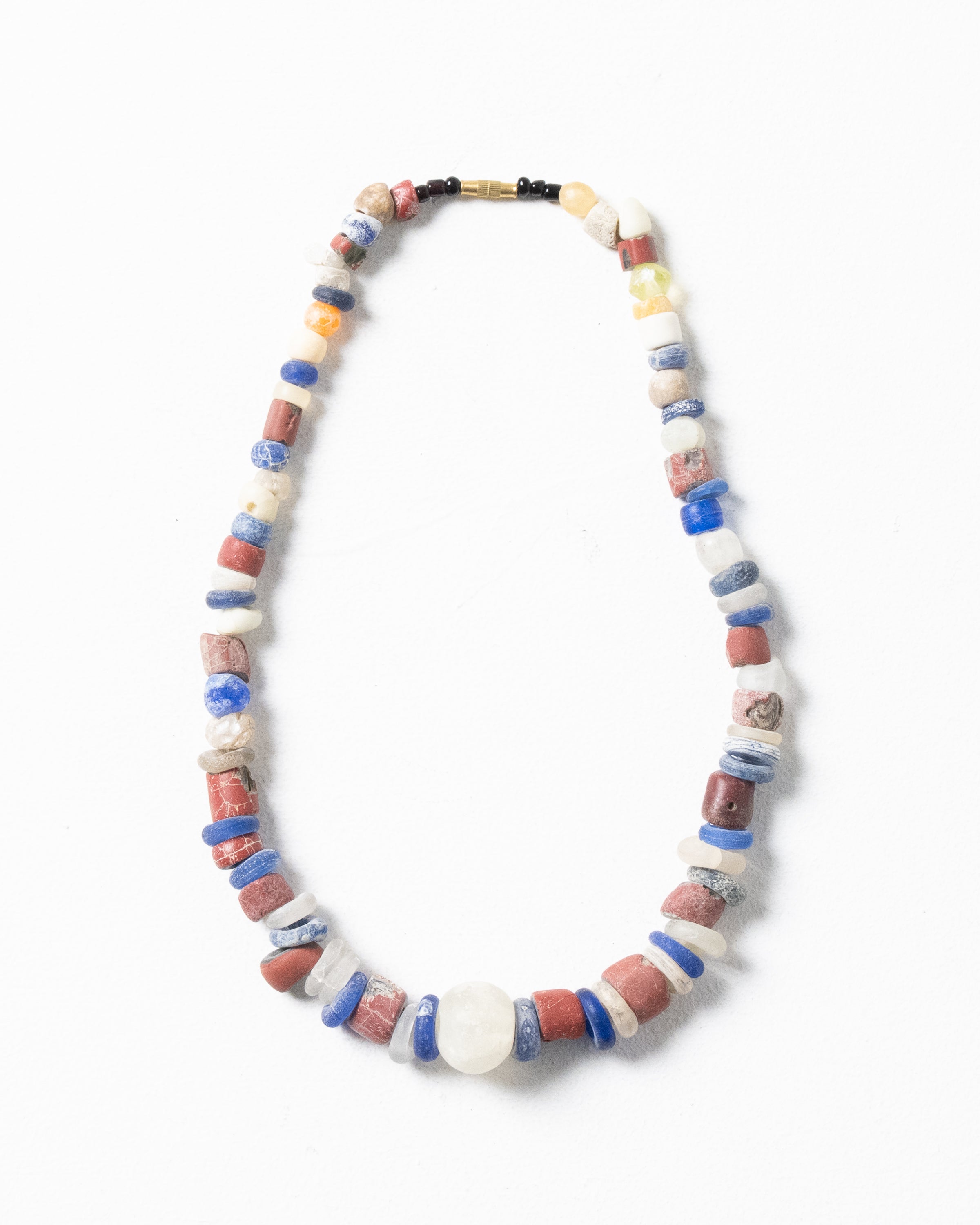 Collection of Bauxite & Old Malian Stone Necklace
