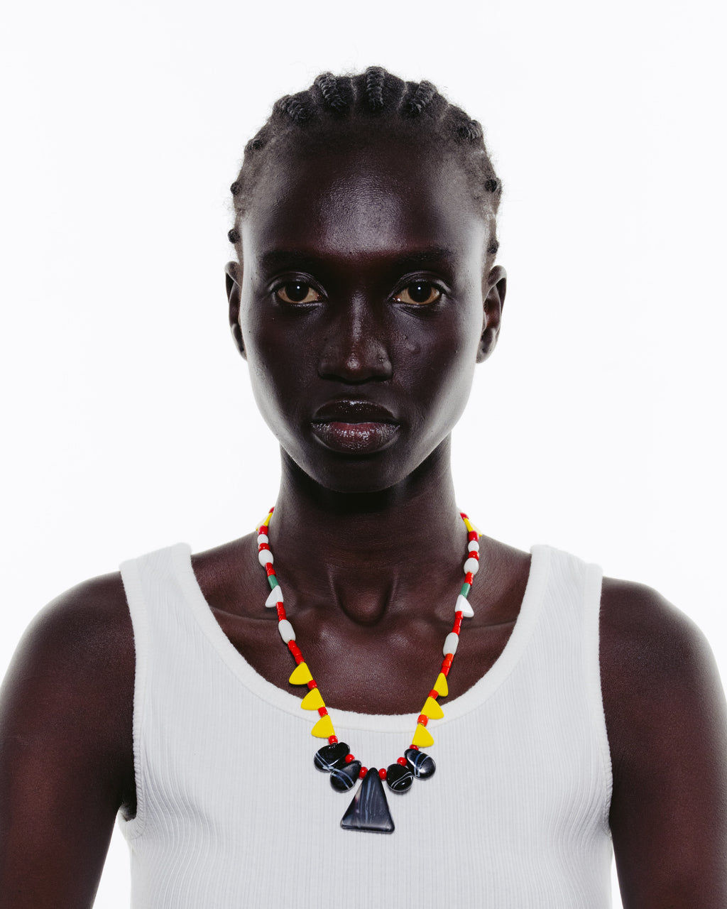 Combination Necklace Featuring Antique Dogon Beads & Tanzanian Stone Beads