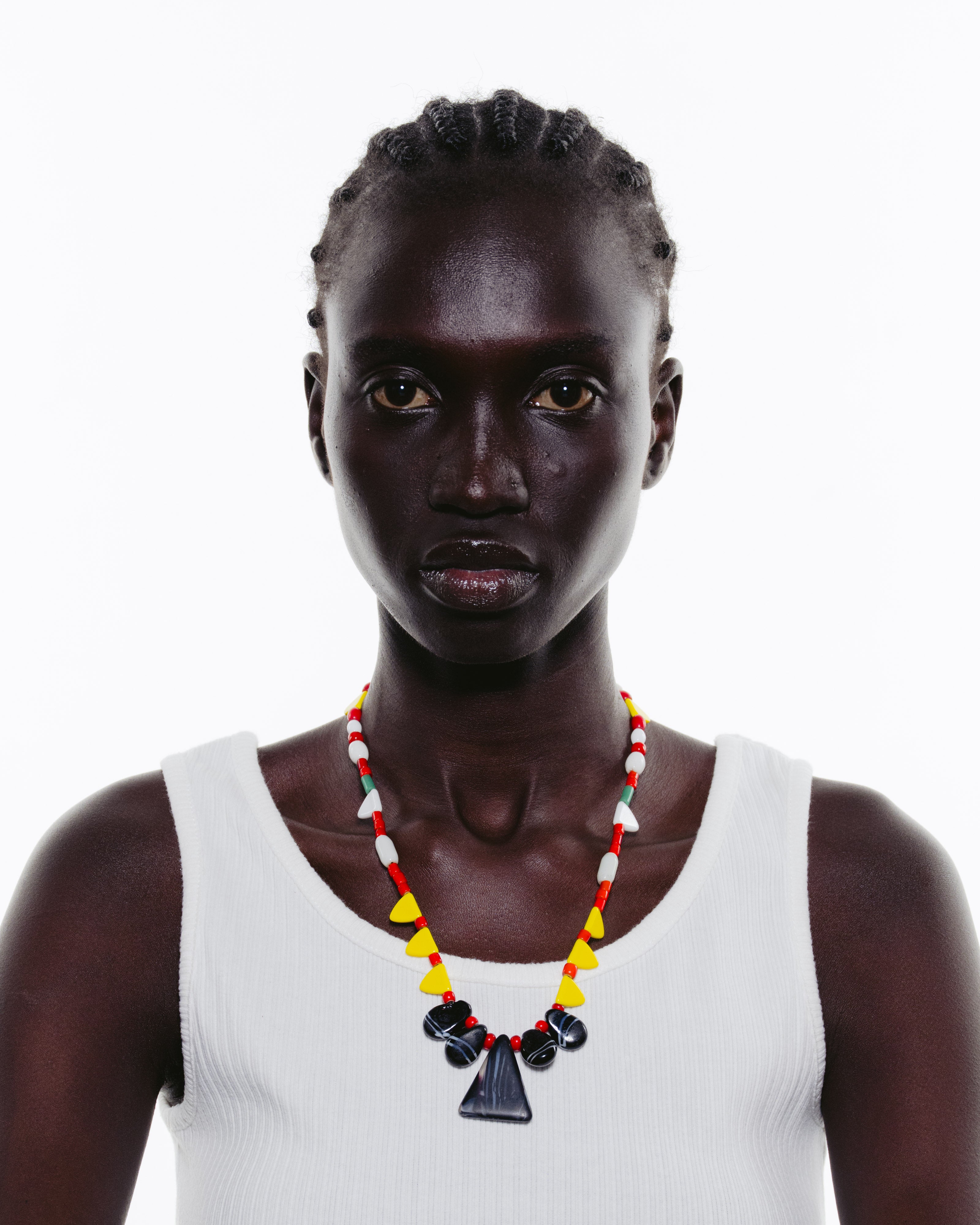 Combination Necklace Featuring Antique Dogon Beads & Tanzanian Stone Beads
