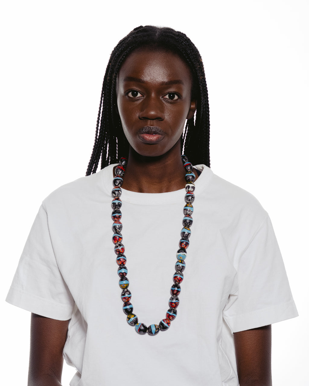 Antique trade beads made of Venetian glass. Round beads from <Chachacho>