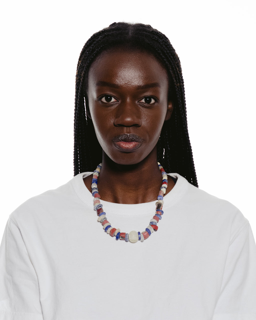 Collection of Bauxite & Old Malian Stone Necklace
