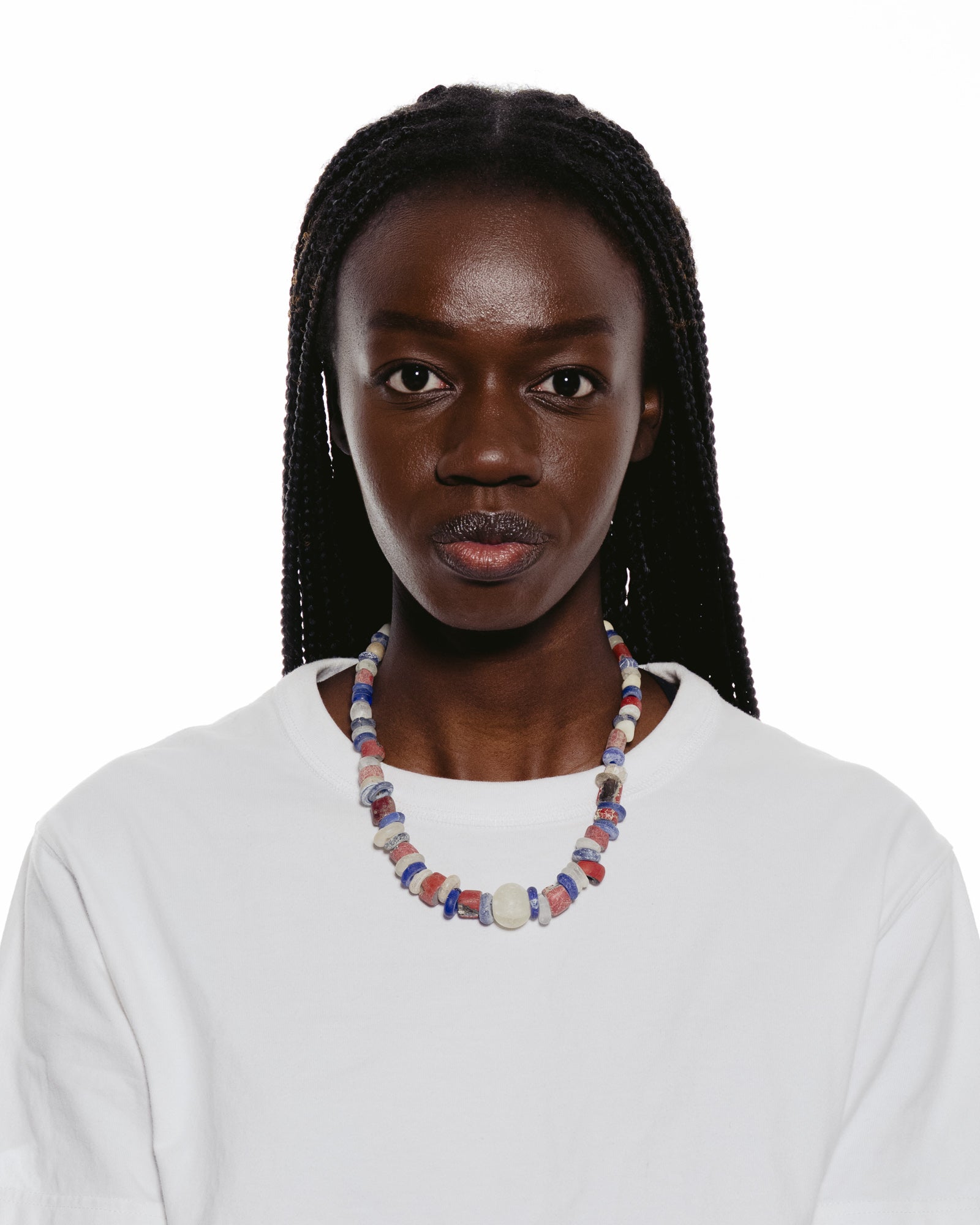 Collection of Bauxite & Old Malian Stone Necklace