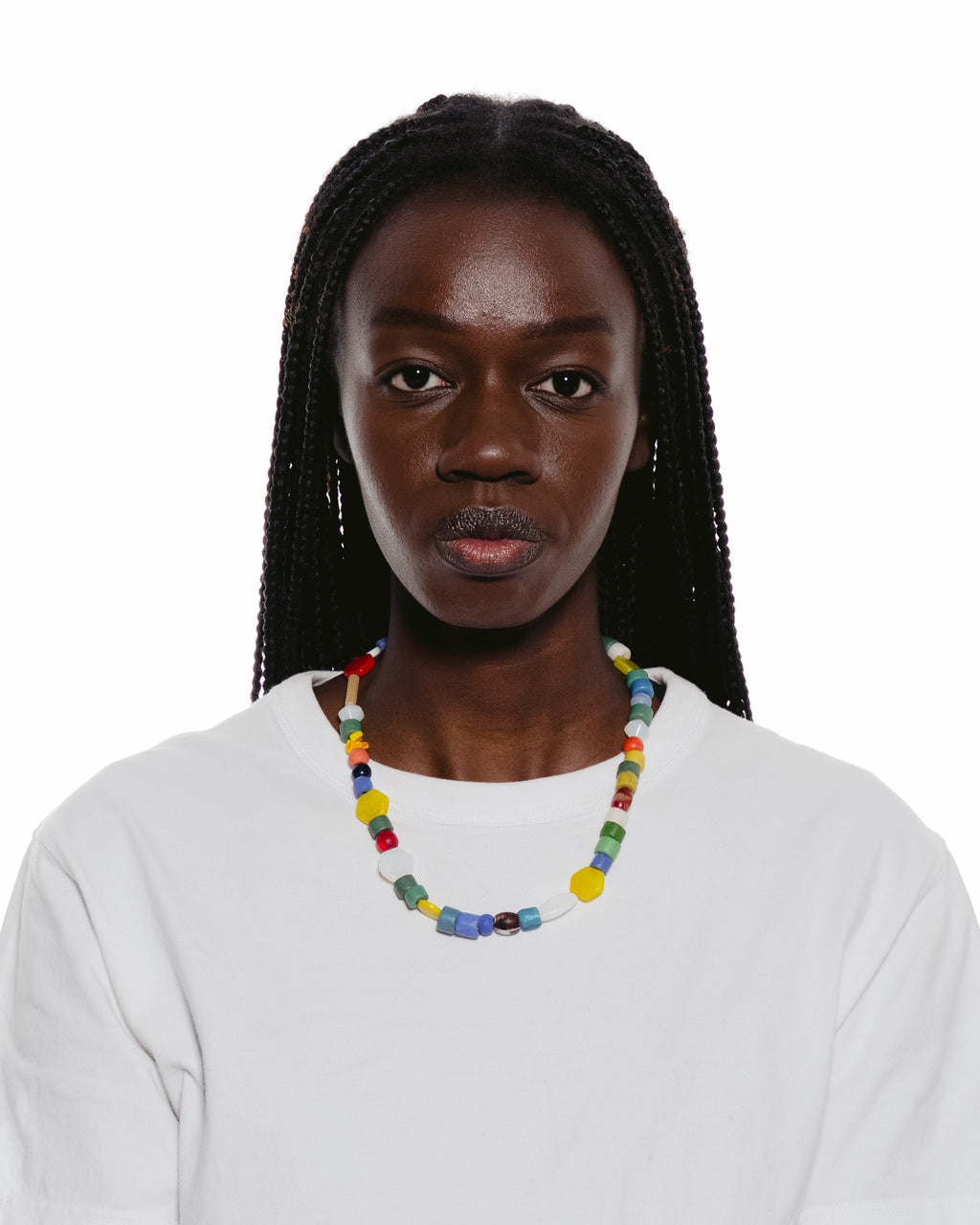 African Antique Bead Mixed Necklace