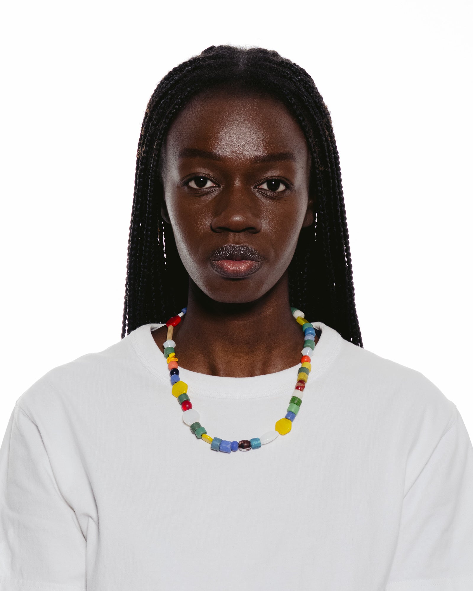 African Antique Bead Mixed Necklace