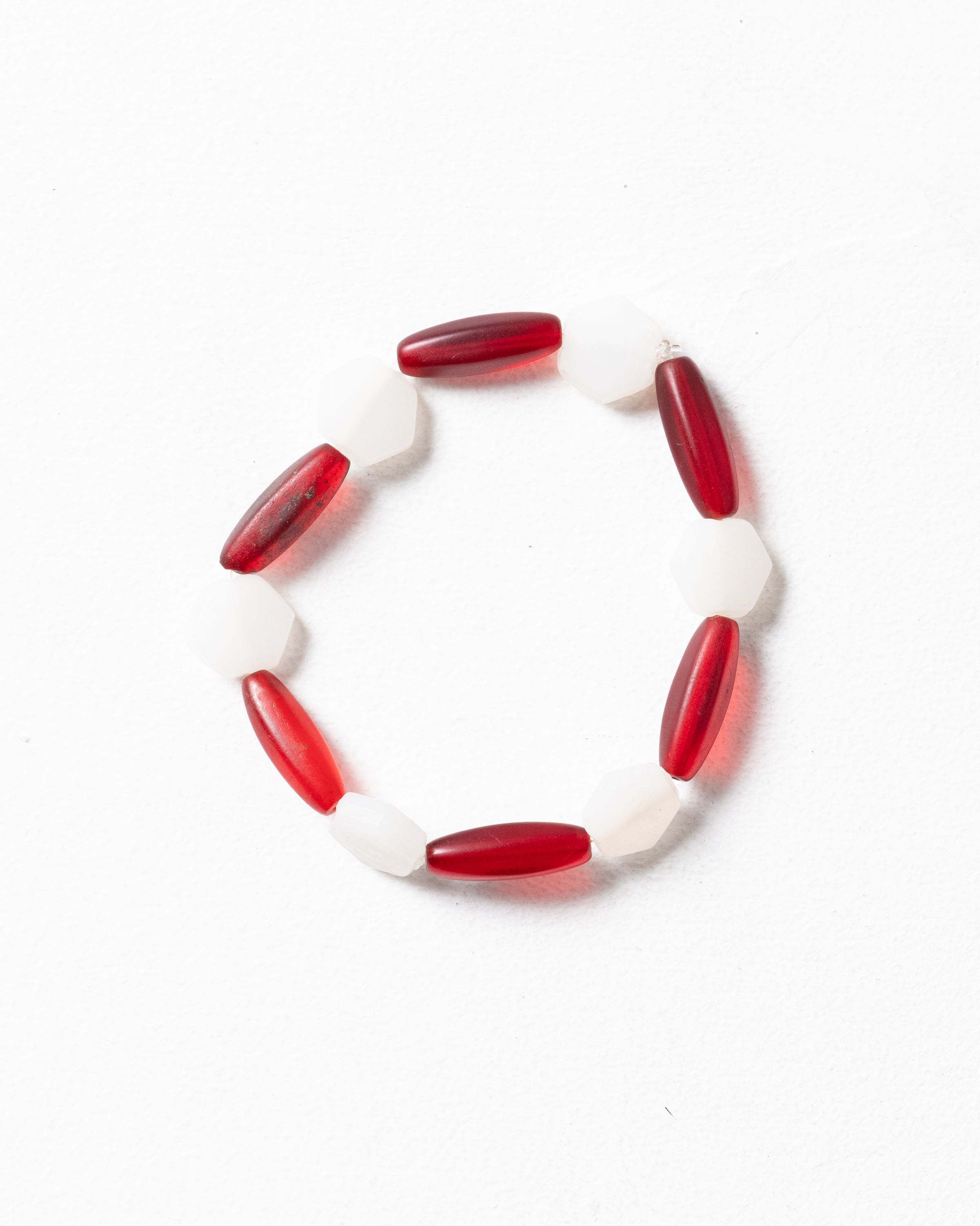Collection of old Czech Glass Beads Bracelet