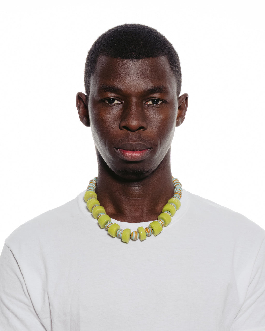 African Glass Bead Design Necklace