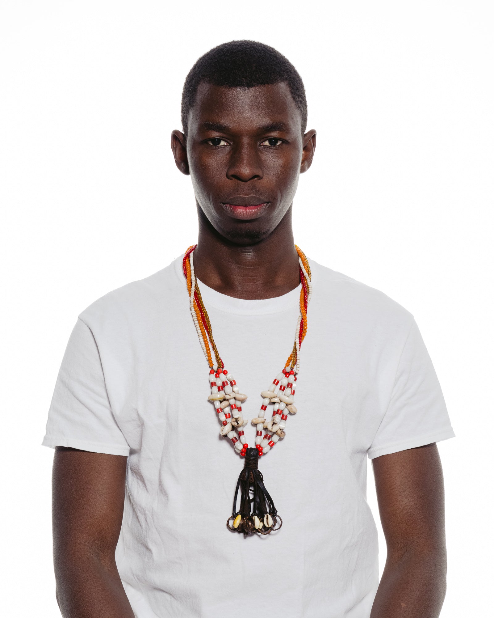 Traditional decorative necklaces of North Cameroon