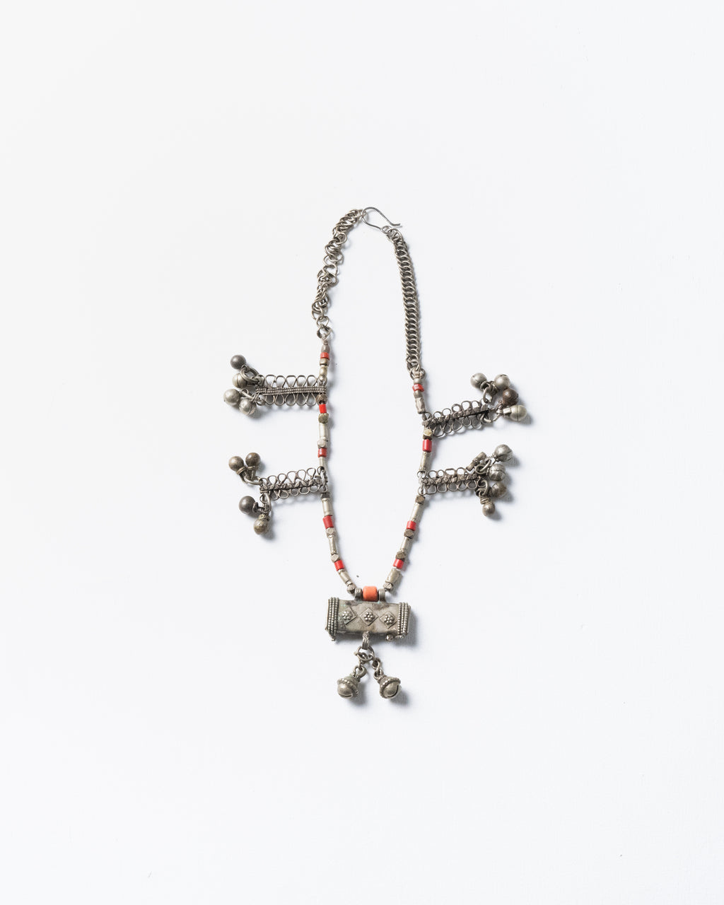 Antique Pure Silver Necklace from Northern Egypt