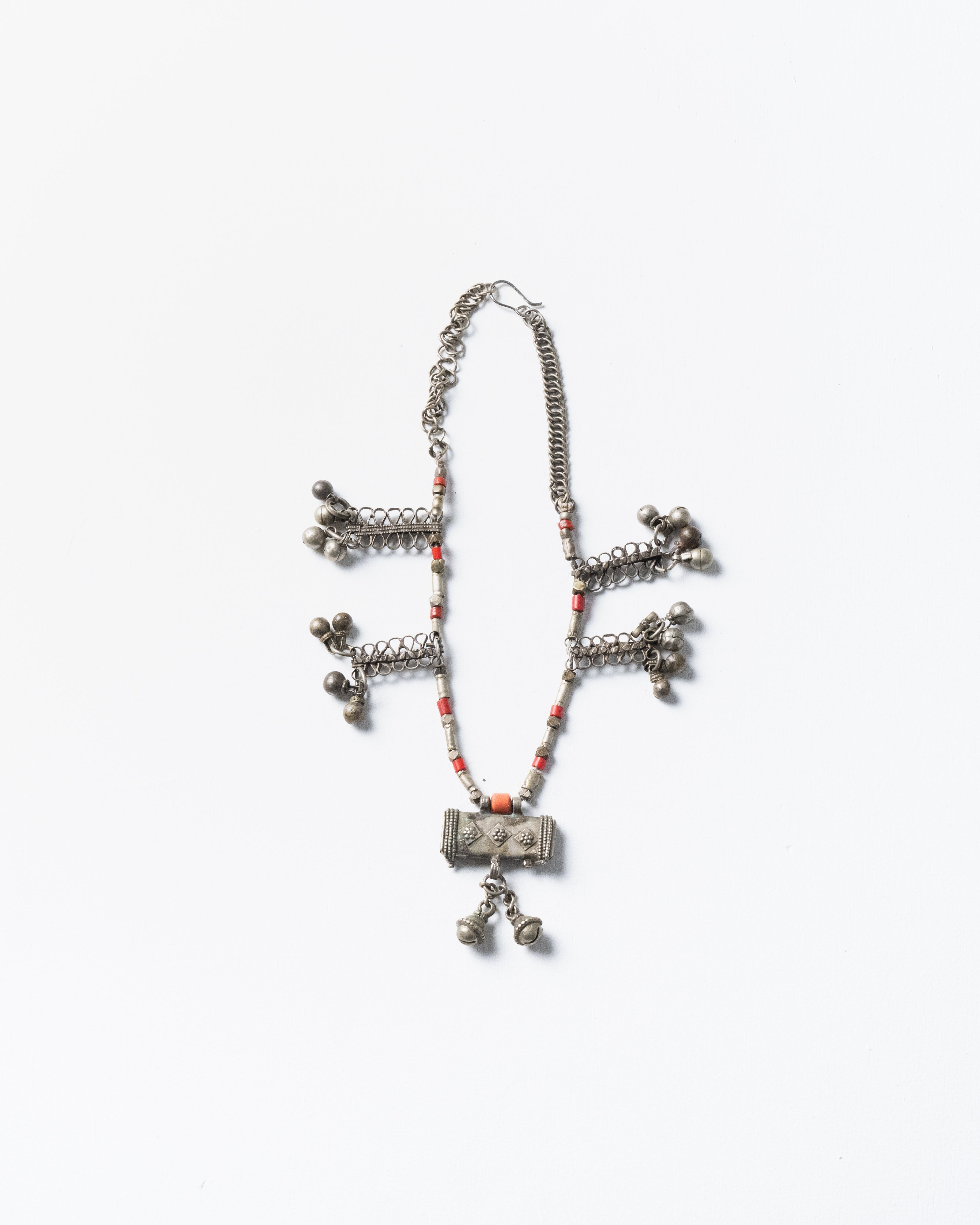 Antique Pure Silver Necklace from Northern Egypt