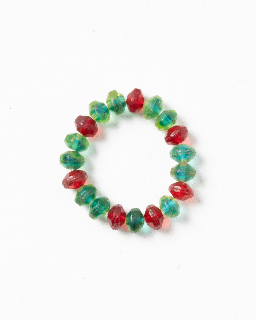 Bracelet Made of Antique Bohemian Uran Trade Beads