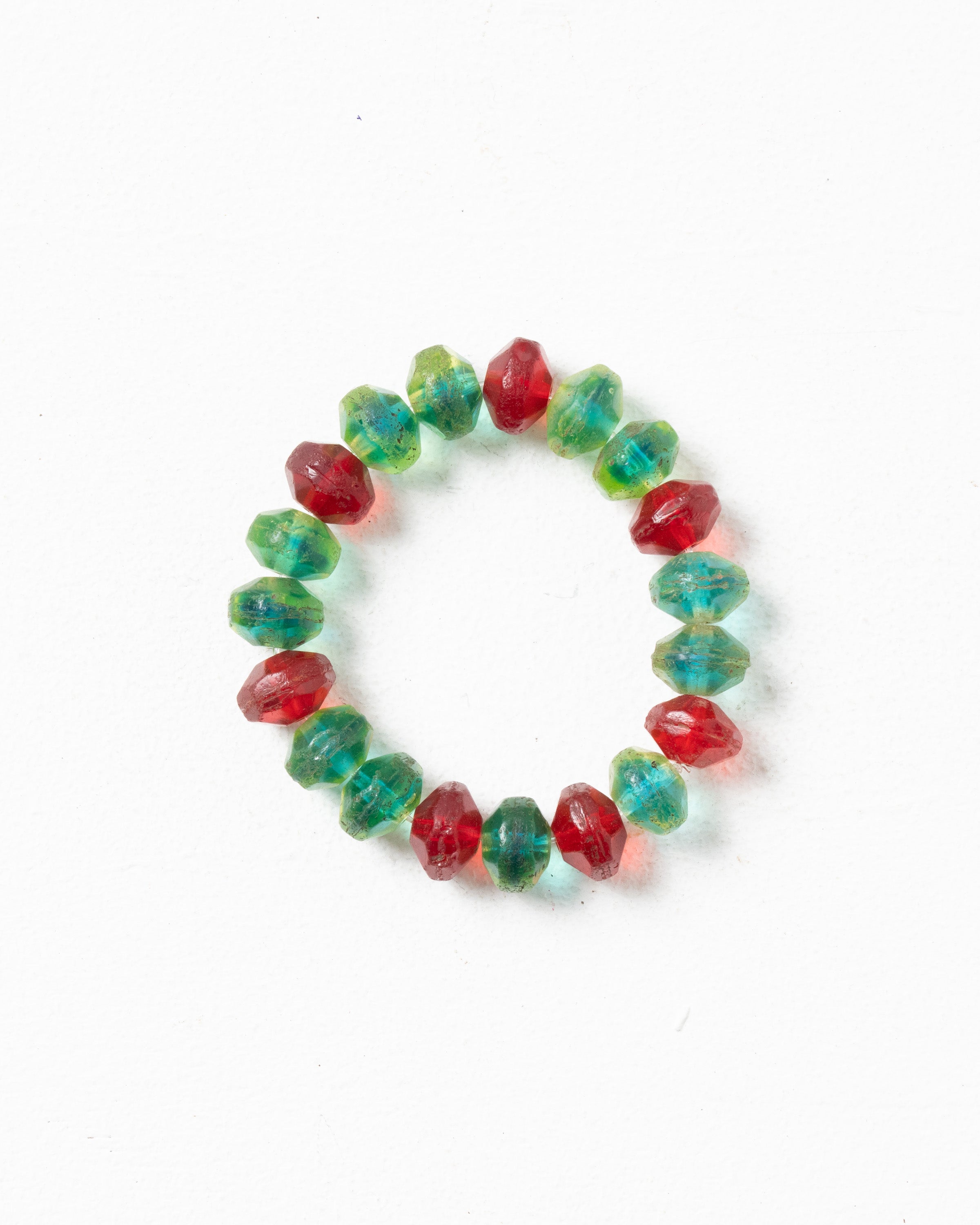 Bracelet Made of Antique Bohemian Uran Trade Beads