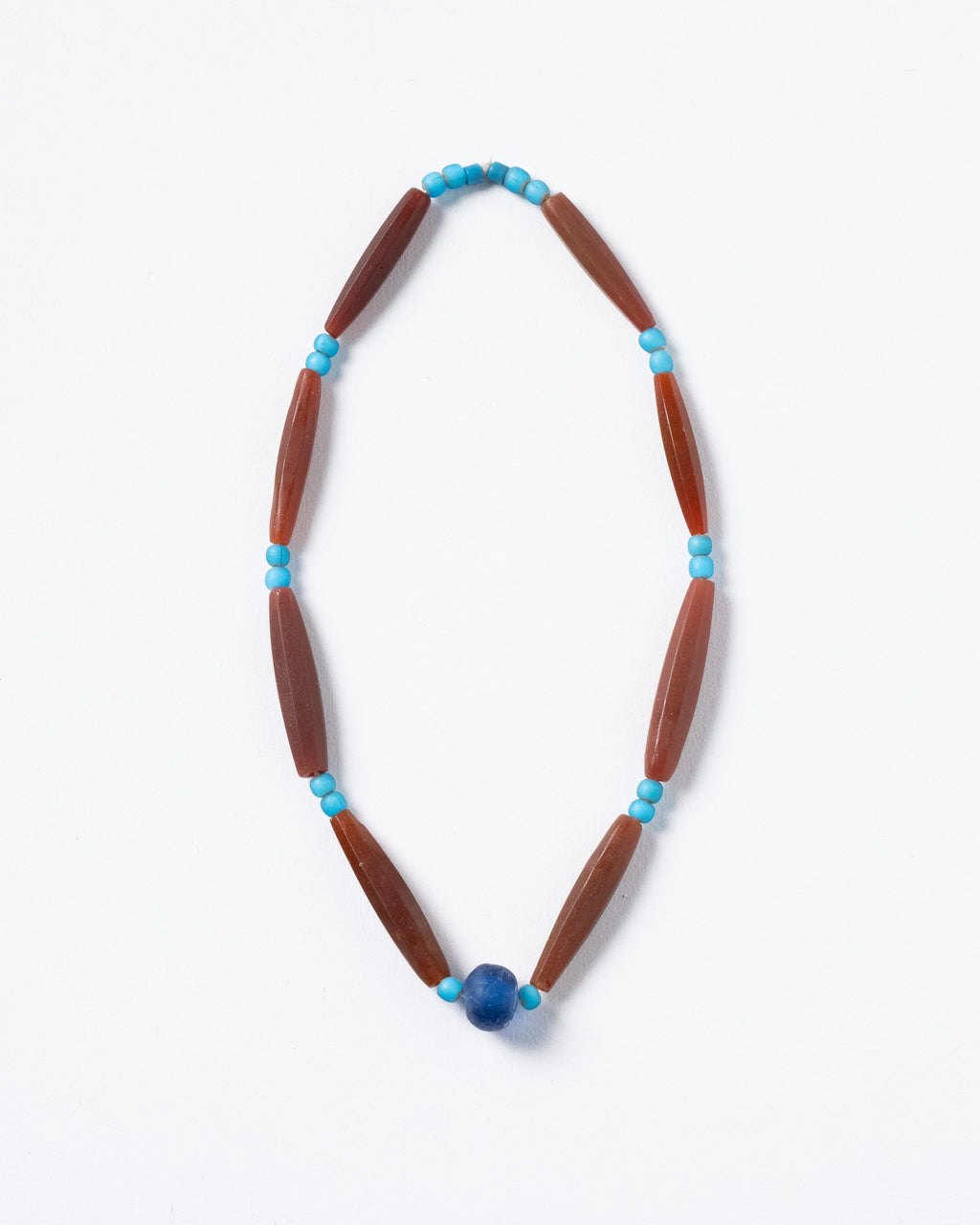 Antique Agate and Czech-made Bead Necklace